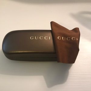 Gucci glasses case and cleaning cloth